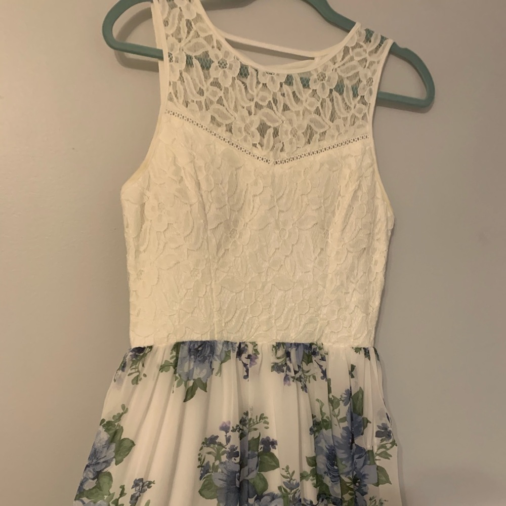 Floral laced garden dress